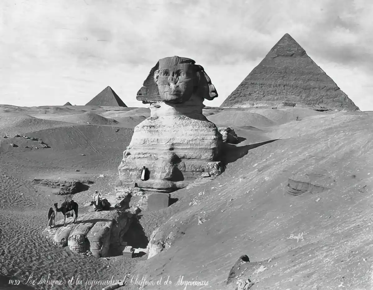 The Great Sphinx in the early 1900's The Great Sphinx in the early 1900's