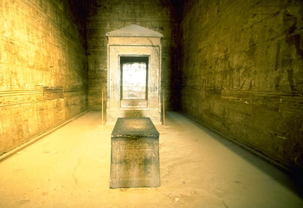 Inner sanctuary of Temple of Edfu, Egypt