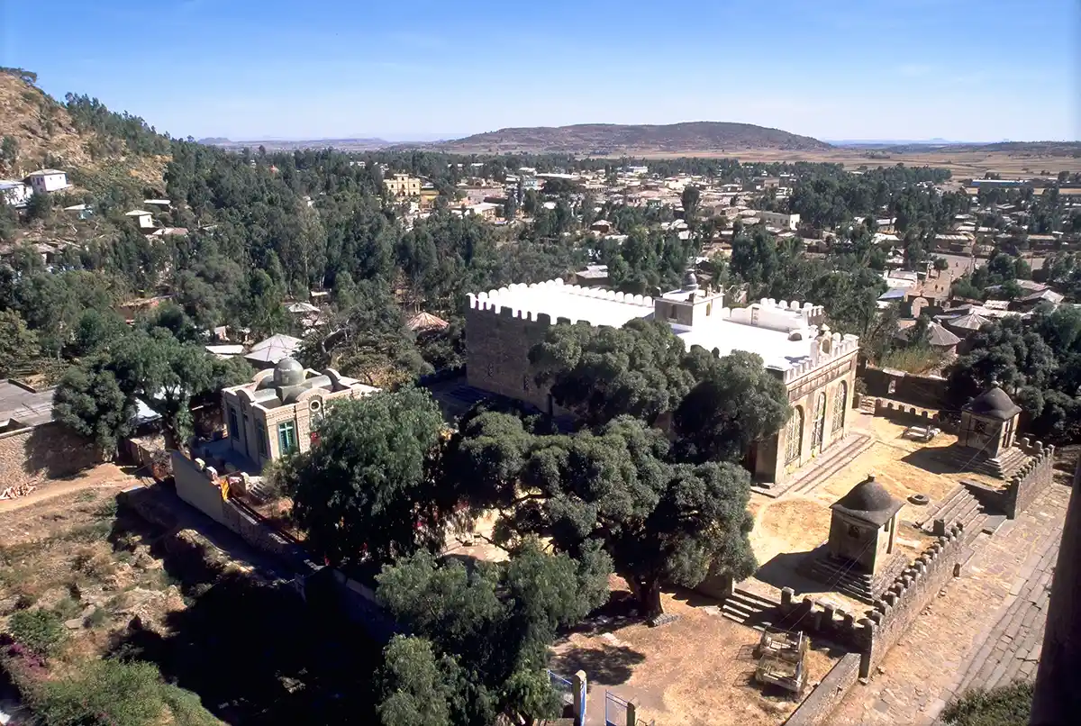 Courtyard of St. Mary of Zion, Axum, Ethiopia Courtyard of St. Mary of Zion, Axum, Ethiopia