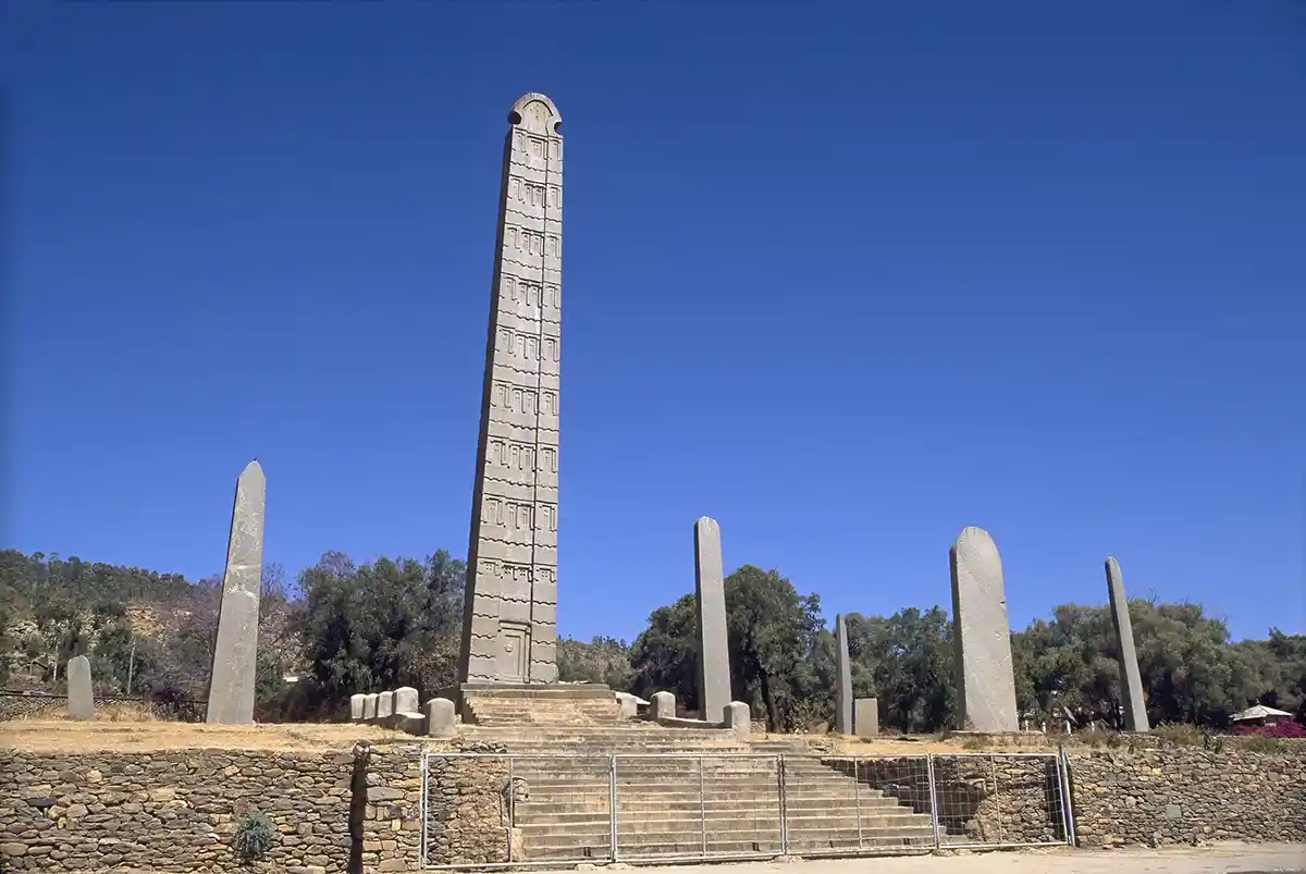 The field of Obelisks, Axum, Ethiopia The field of Obelisks, Axum, Ethiopia