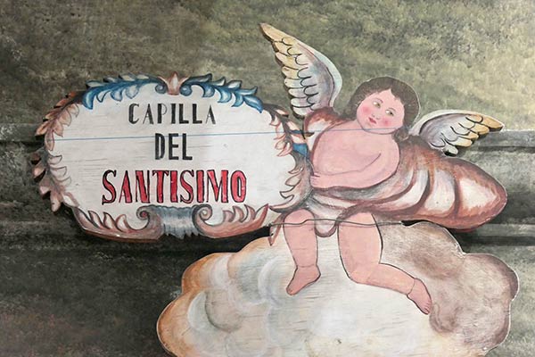 Signage at Sanctuary of Atotonilco, Mexico