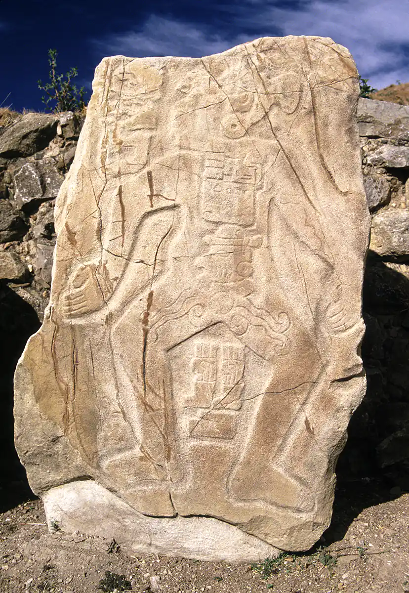 Enigmatic stone carving at Monte Alban Enigmatic stone carving at Monte Alban