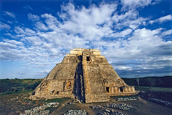 The Pyramid of the Magician, Uxmal, Yucatan, Mexico