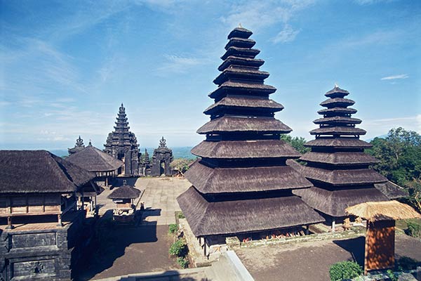 The Temple of Pura Besakih on the slopes of Mt. Agung
