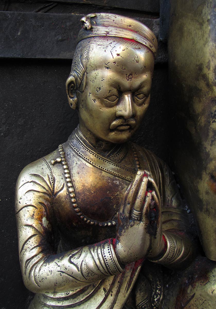 Bronze Statue at Swayambhunath Stupa