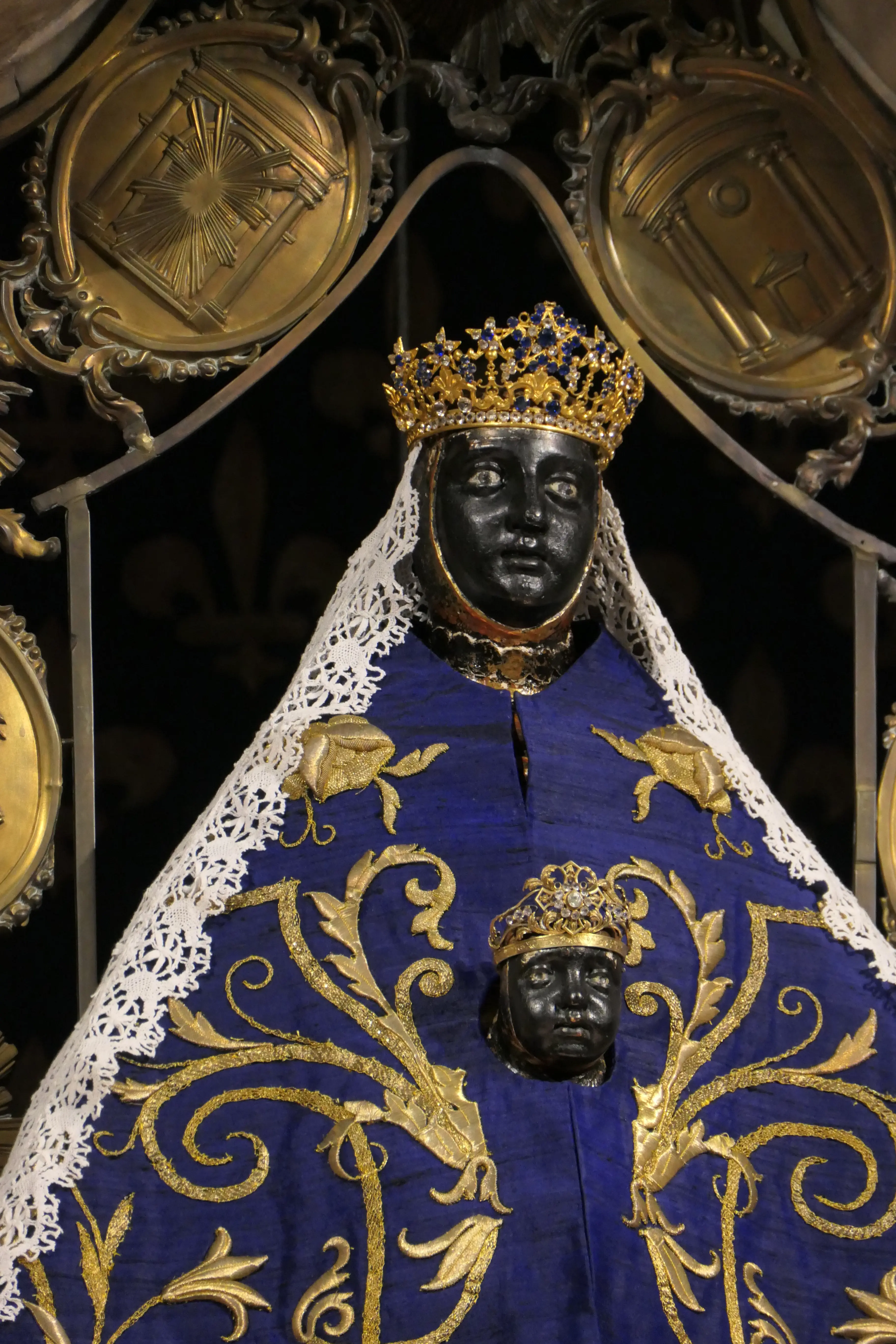 Black Madonna statue, Cathedral of Notre Dame, Le Puy, France Black Madonna statue, Cathedral of Notre Dame, Le Puy, France