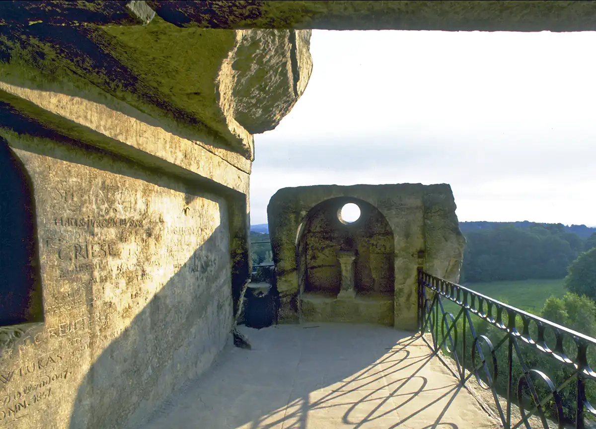 Neolithic astronomical observatory atop the Externsteine rocks, Germany