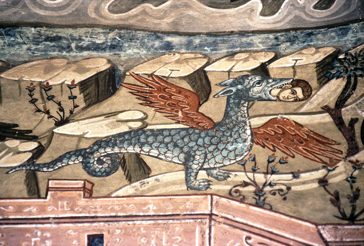 Wall painting from an Athonite monastery Wall painting from an Athonite monastery