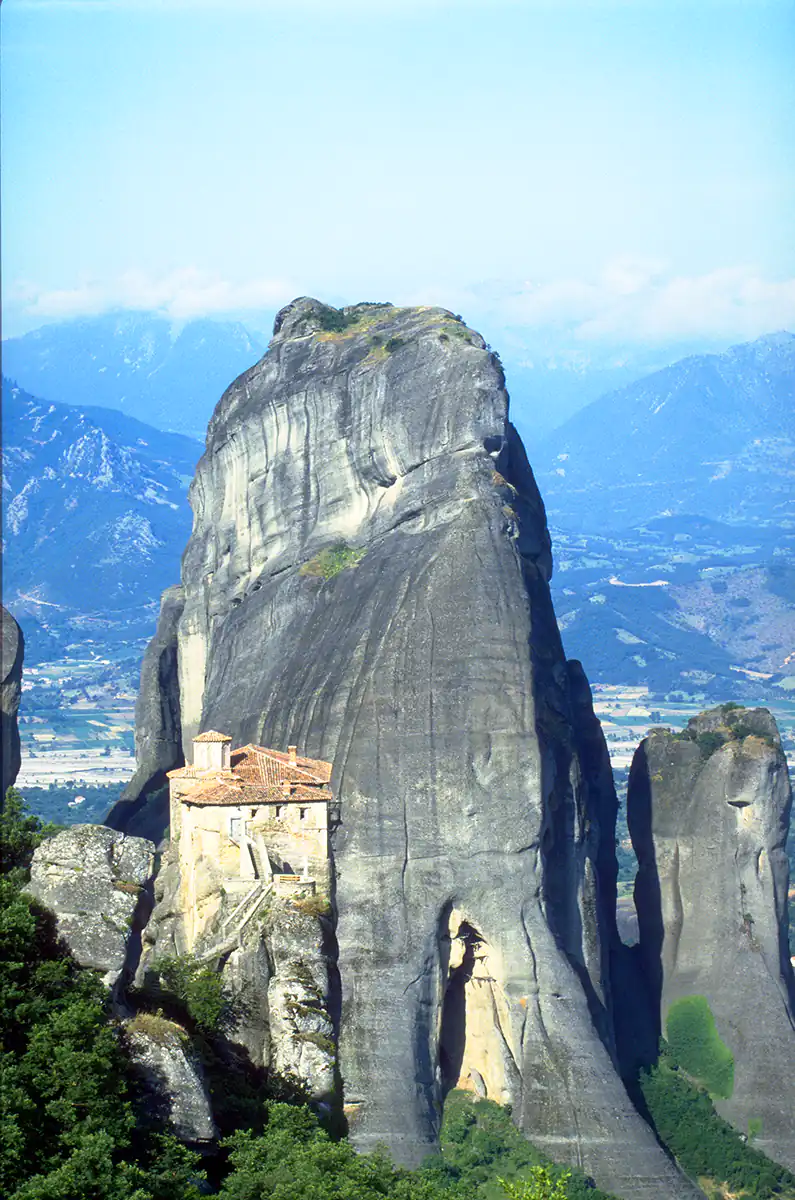 Greek Orthodox monastery of Varlam, Meteora, Greece Greek Orthodox monastery of Varlam, Meteora, Greece