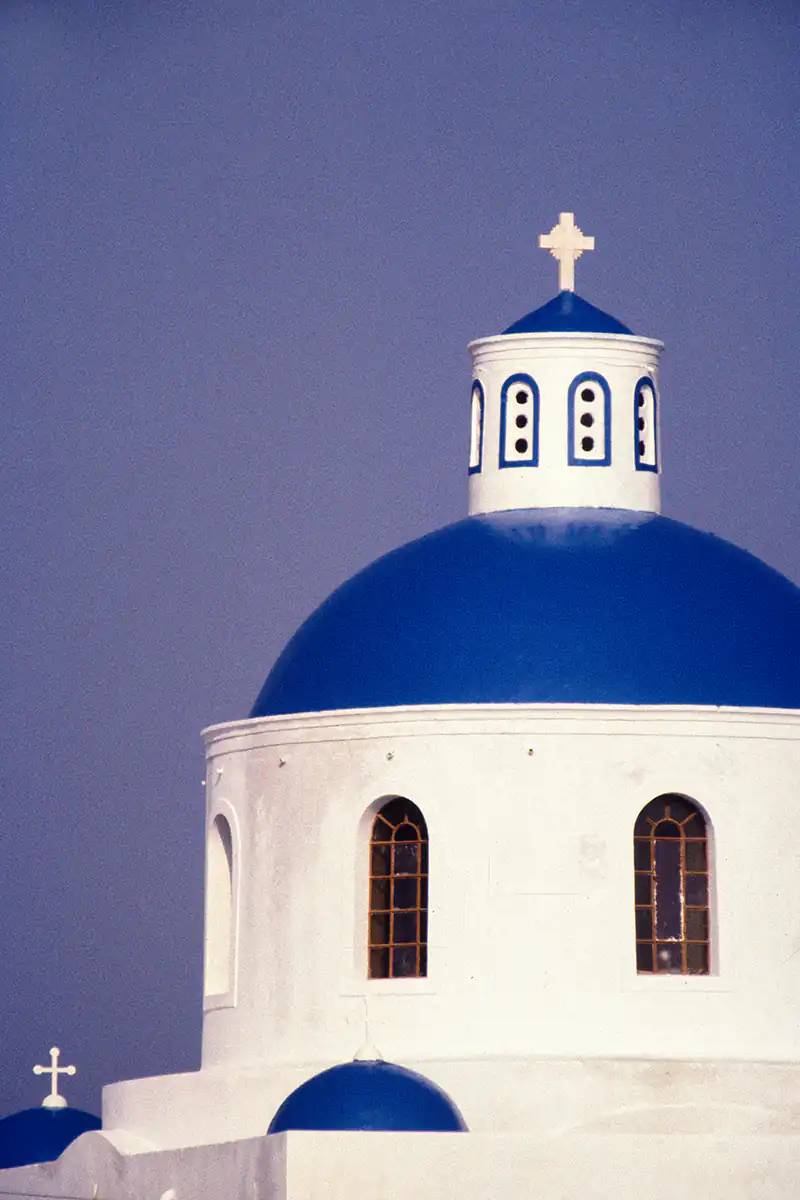 Greek Orthodox church, Island of Santorini, Greece