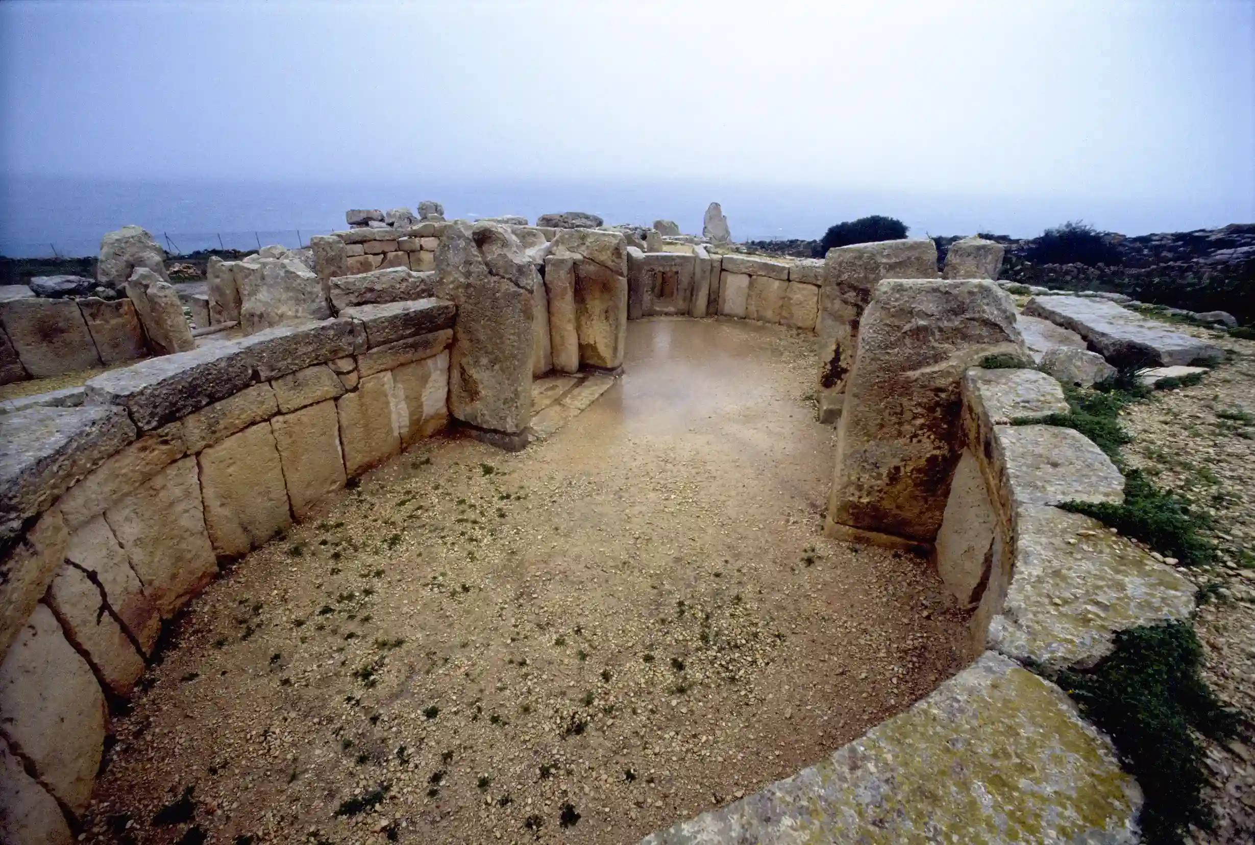 Neolithic temple of Mnajdra, Island of Malta Neolithic temple of Mnajdra, Island of Malta