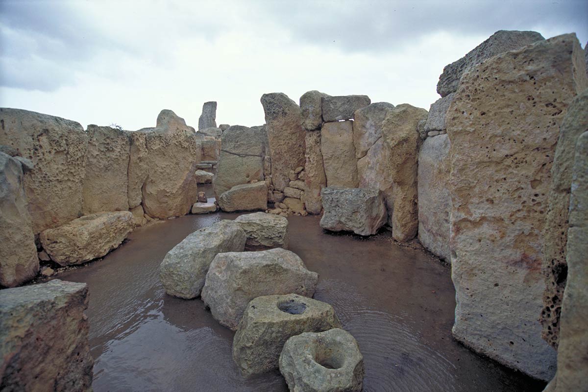 Neolithic temple of Hagar Qim, Island of Malta Neolithic temple of Hagar Qim, Island of Malta