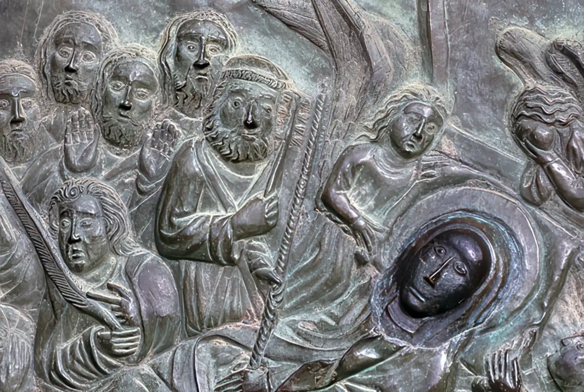 Detail of door on Pilgrimage Church of Guadalupe, Spain Detail of door on Pilgrimage Church of Guadalupe, Spain