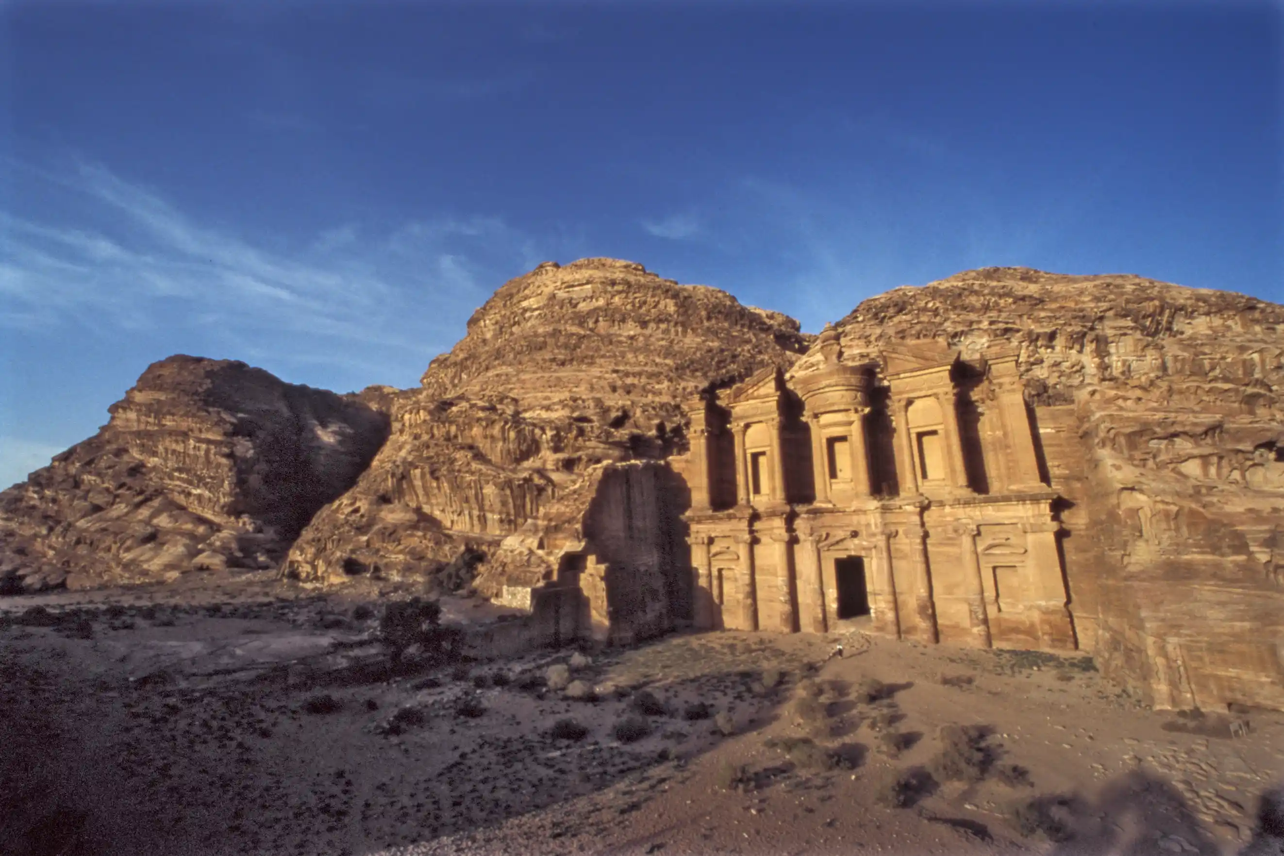Nabataean temple of Al-Deir, ruins of Petra, Jordan