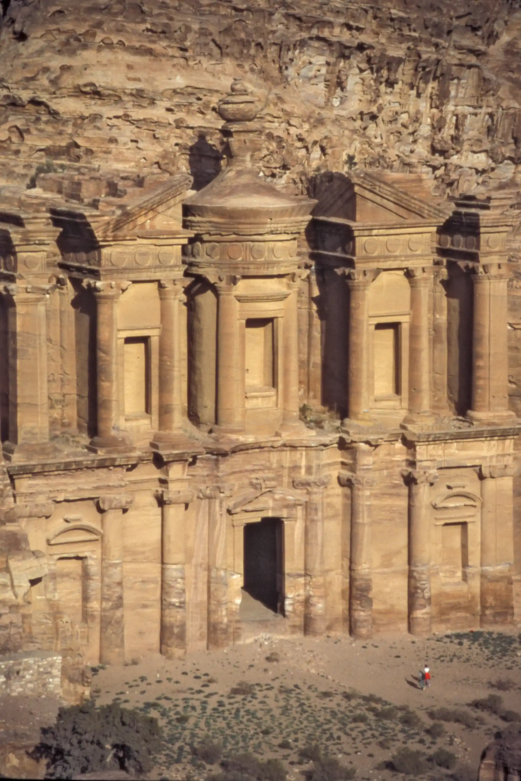 Detail of El Deir, Nabataean temple Detail of El Deir, Nabataean temple