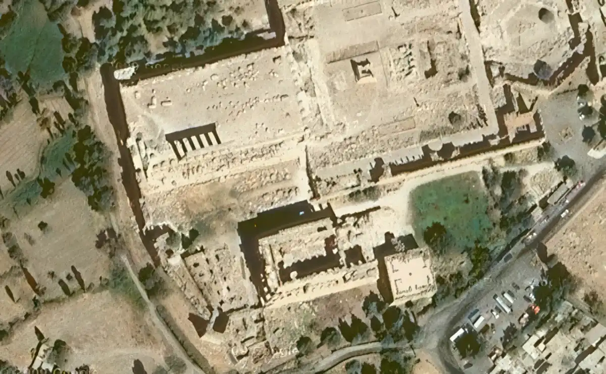 Baalbek Aerial View Baalbek Aerial View