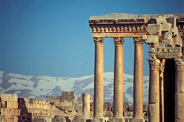 Roman structures at pre-Roman site of Baalbek