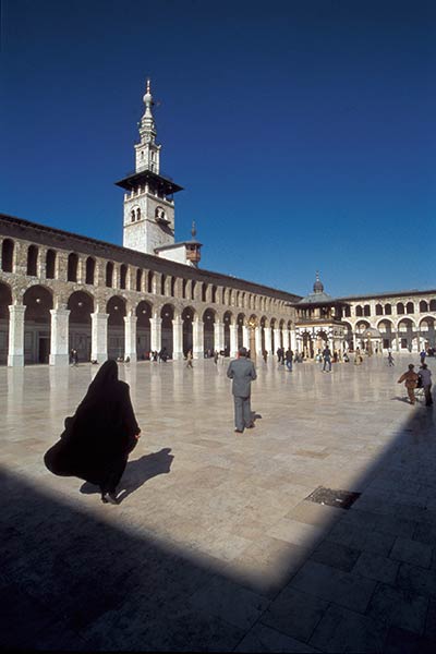 Interior of the courtyard, The Great Mosque, Damascus