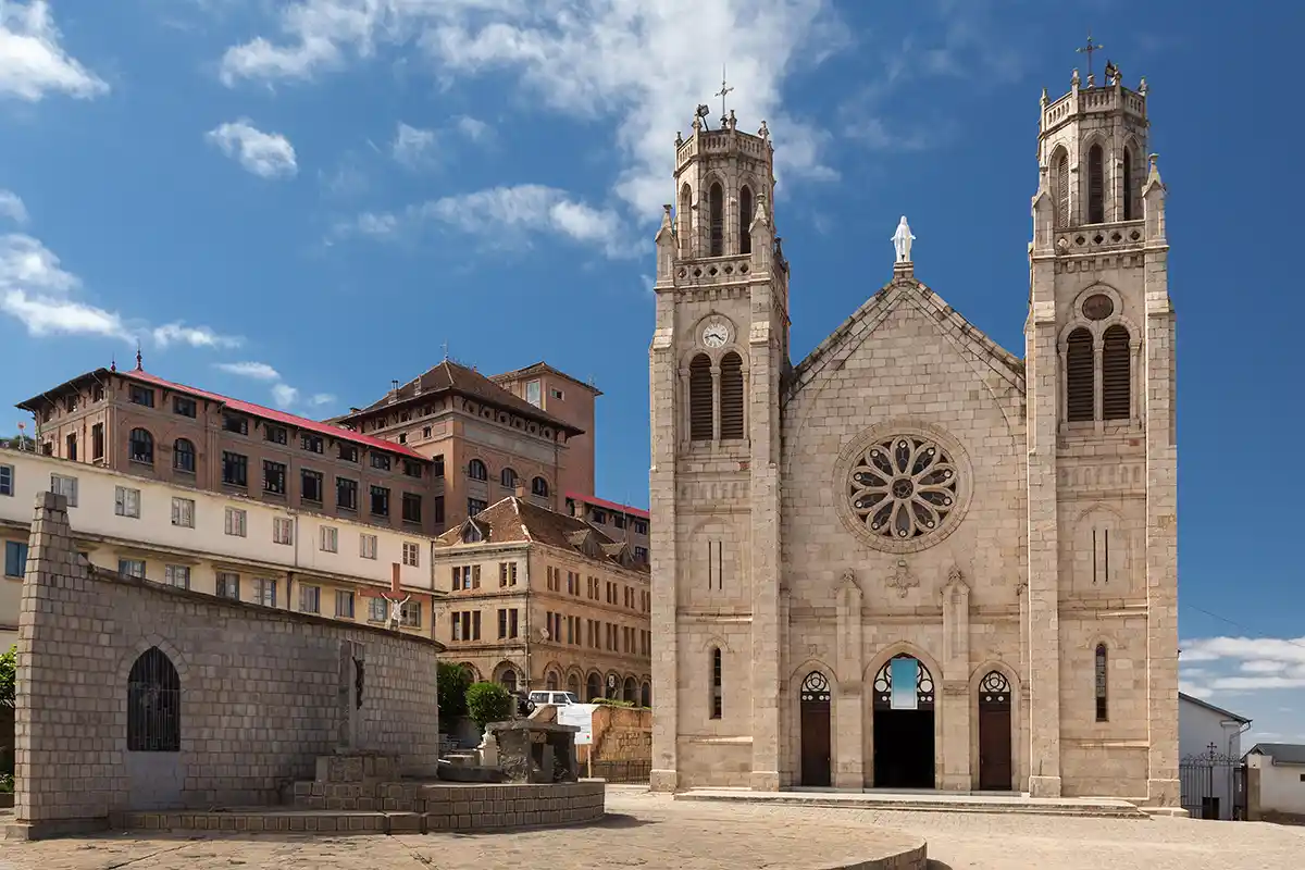 Andohalo Cathedral in Antananarivo, Madagascar