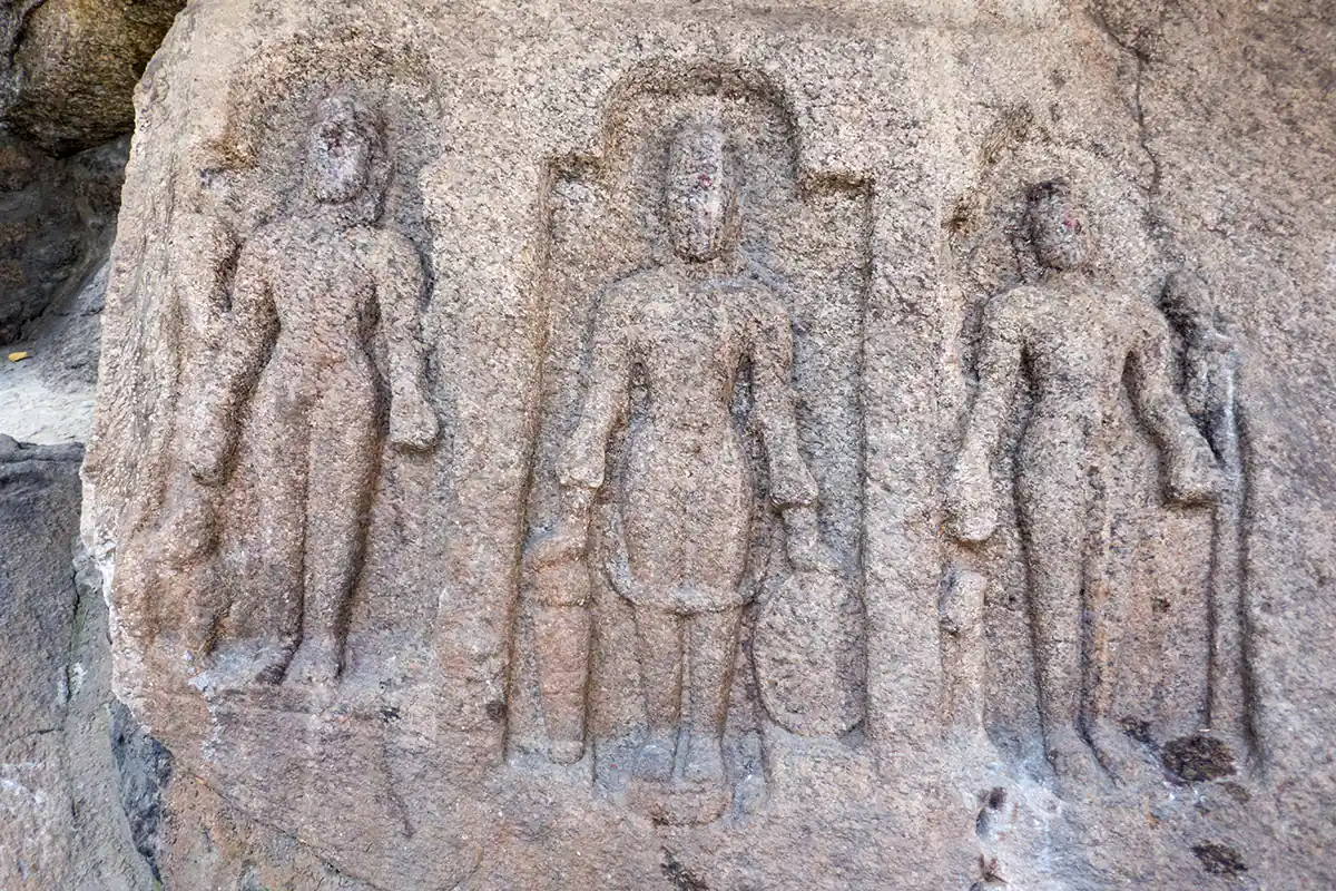 Detail of carved boulders Detail of carved boulders