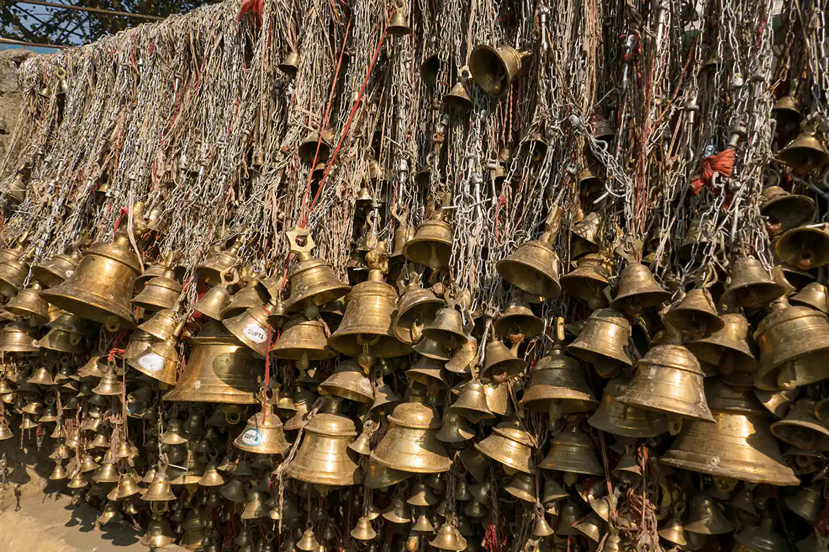 Bells at Tilinga Mandir Bells at Tilinga Mandir