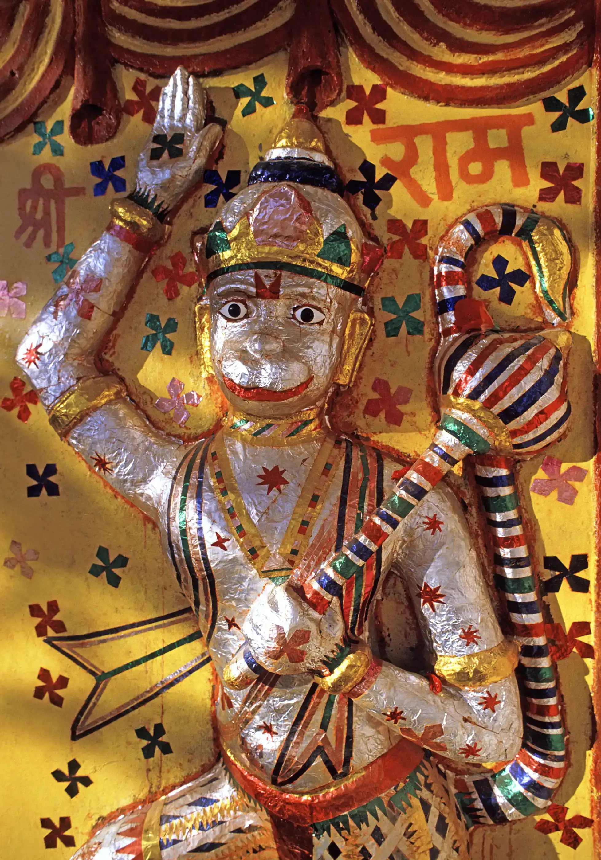 Hanuman murti near Mount Girnar, Gujarat