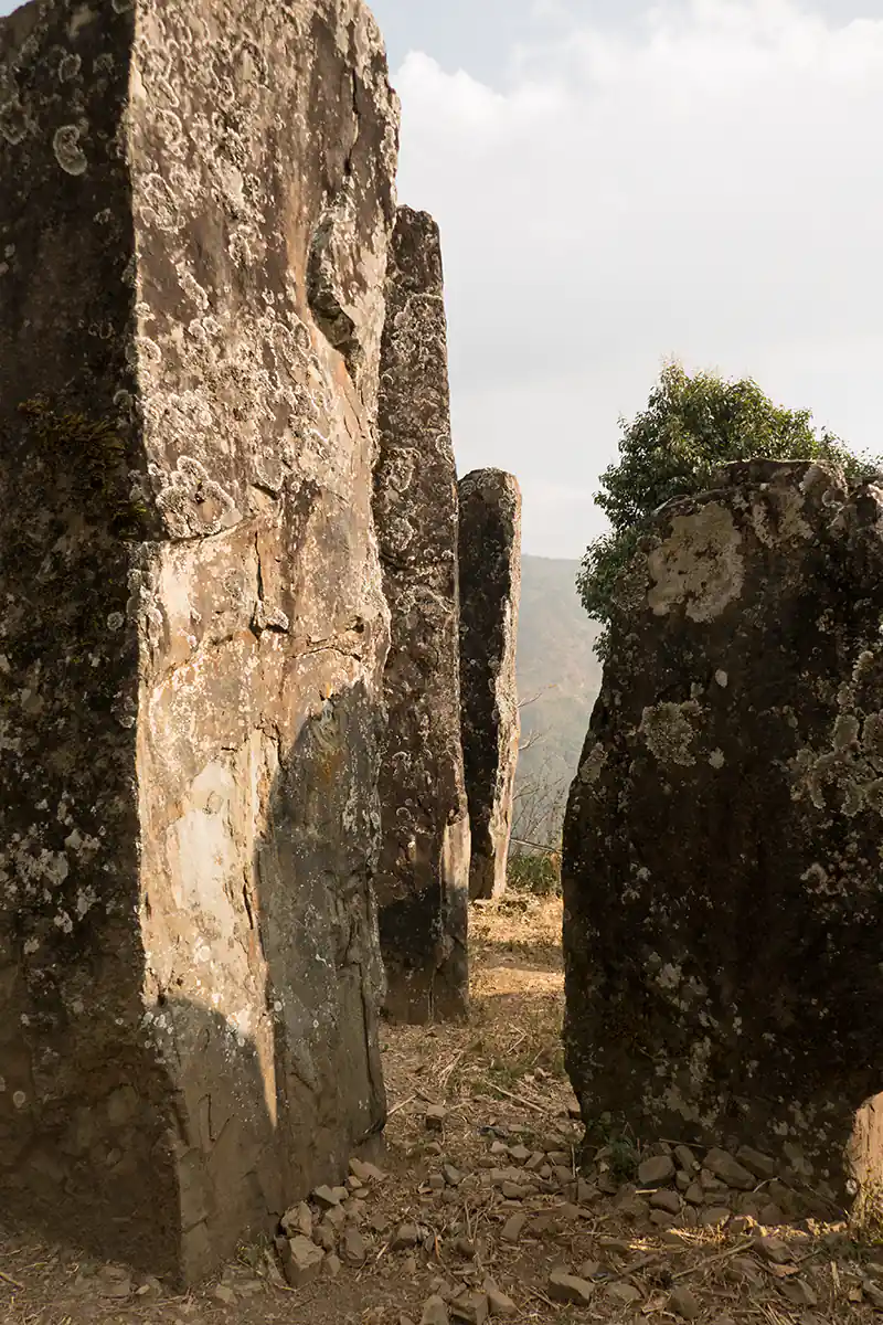 The standing stones of Willong Khullen, Manipur, India The standing stones of Willong Khullen, Manipur, India