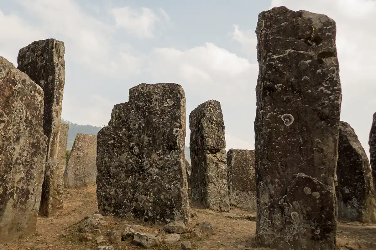 The standing stones of Willong Khullen, Manipur, India The standing stones of Willong Khullen, Manipur, India