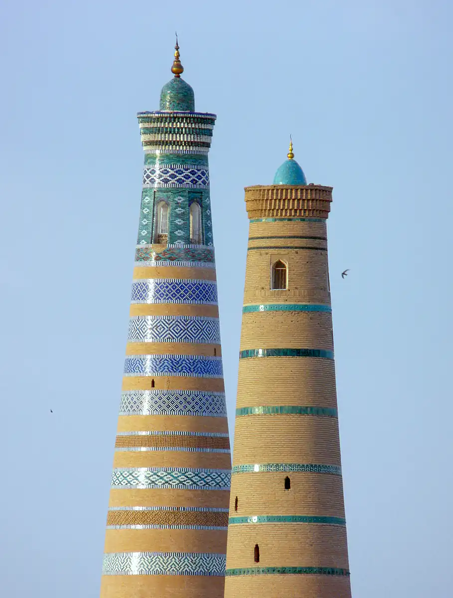 Islom Hoja and Juma Minarets, Khiva Islom Hoja and Juma Minarets, Khiva