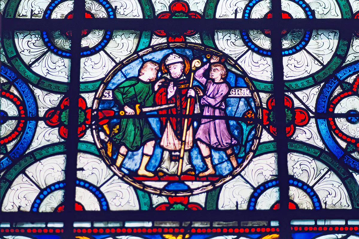 Stained Glass Showing the Martyrdom of Thomas Becket