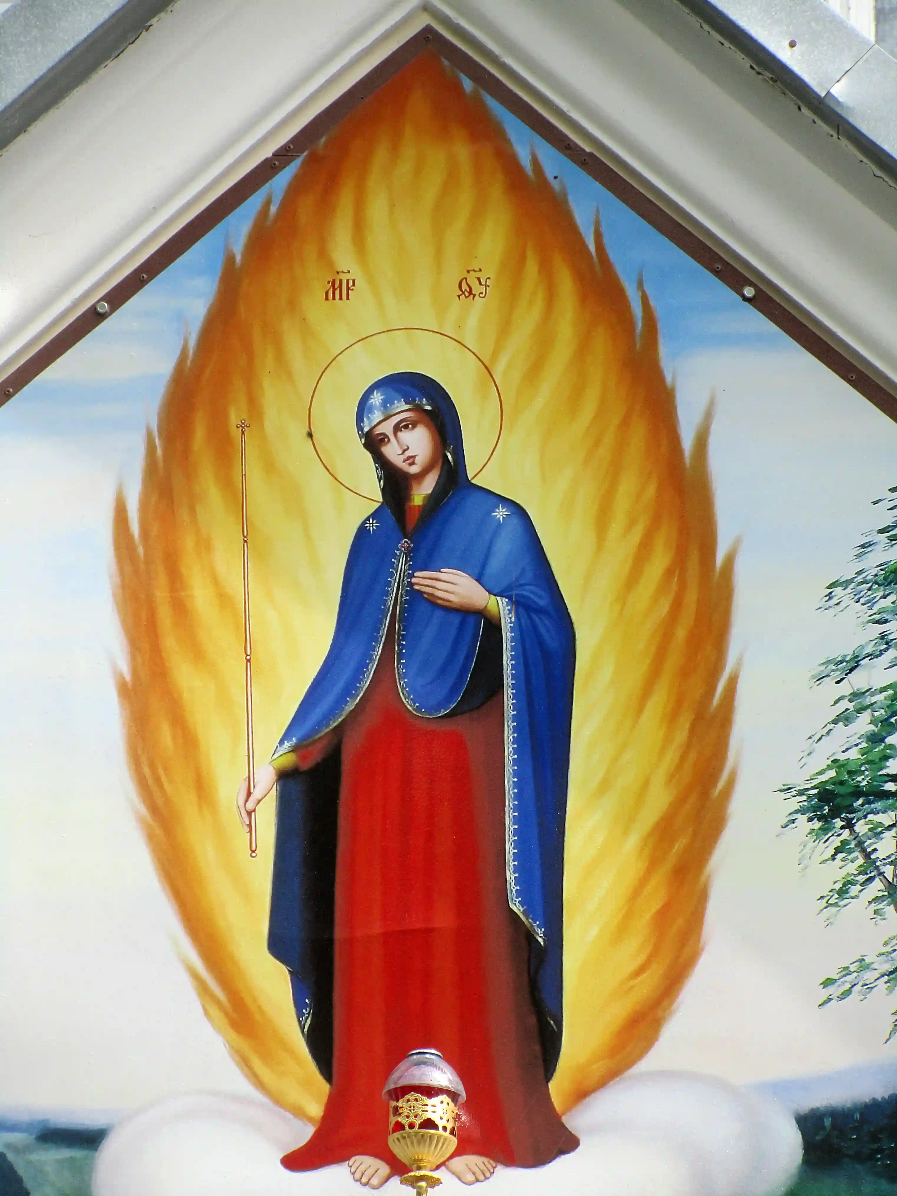 Painting of Marian Apparition Painting of Marian Apparition